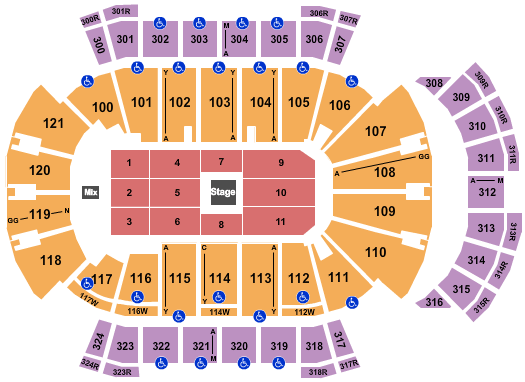 VyStar Veterans Memorial Arena Matt Rife Seating Chart